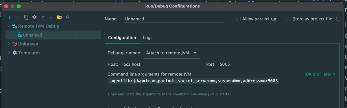 Set up remote debug